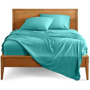 imageBare Home Split Head Flex King Sheet Set  1800 UltraSoft Microfiber Bed Sheets  Double Brushed  Deep Pockets  Easy Fit  4 Piece Set  FlexTop Bedding Sheets Grey26  Turquoise