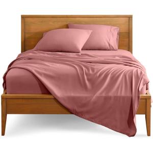 imageBare Home Split Head Flex King Sheet Set  1800 UltraSoft Microfiber Bed Sheets  Double Brushed  Deep Pockets  Easy Fit  4 Piece Set  FlexTop Bedding Sheets Grey41  Dusty Rose