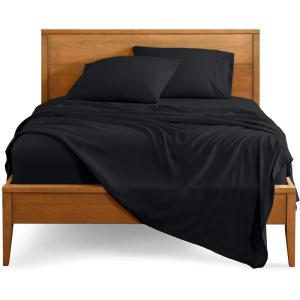 imageBare Home Split Head Flex King Sheet Set  1800 UltraSoft Microfiber Bed Sheets  Double Brushed  Deep Pockets  Easy Fit  4 Piece Set  FlexTop Bedding Sheets Grey02  Black