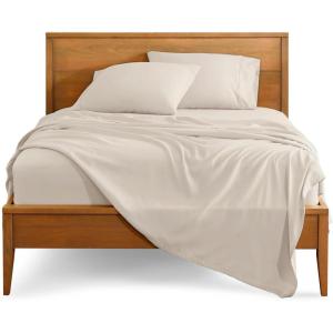 imageBare Home Split Head Flex King Sheet Set  1800 UltraSoft Microfiber Bed Sheets  Double Brushed  Deep Pockets  Easy Fit  4 Piece Set  FlexTop Bedding Sheets Grey14  Wheat