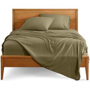 imageBare Home Split Head Flex King Sheet Set  1800 UltraSoft Microfiber Bed Sheets  Double Brushed  Deep Pockets  Easy Fit  4 Piece Set  FlexTop Bedding Sheets Grey29  Olive