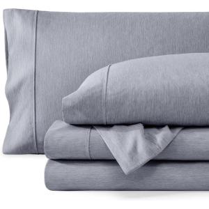 imageBare Home Twin XL Sheet Set  1800 UltraSoft Microfiber Twin Extra Long Sheets  Double Brushed  Deep Pockets  Easy Fit  Soft  3 Piece Set  Bed Sheets Twin XL Heathered Dark Blue07  Heathered Midnight Blue