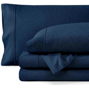 imageBare Home Twin XL Sheet Set  1800 UltraSoft Microfiber Twin Extra Long Sheets  Double Brushed  Deep Pockets  Easy Fit  Soft  3 Piece Set  Bed Sheets Twin XL Heathered Dark Blue08  Heathered Dark Blue