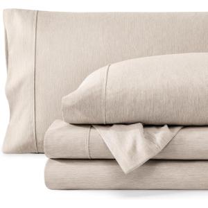 imageBare Home Twin XL Sheet Set  1800 UltraSoft Microfiber Twin Extra Long Sheets  Double Brushed  Deep Pockets  Easy Fit  Soft  3 Piece Set  Bed Sheets Twin XL Heathered Dark Blue04  Heathered Pebble