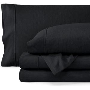 imageBare Home Twin XL Sheet Set  1800 UltraSoft Microfiber Twin Extra Long Sheets  Double Brushed  Deep Pockets  Easy Fit  Soft  3 Piece Set  Bed Sheets Twin XL Heathered Dark Blue06  Heathered Black