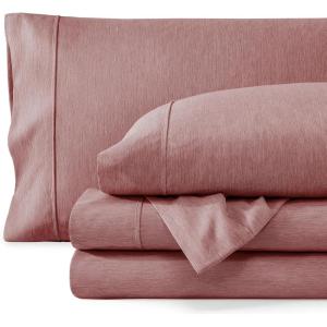 imageBare Home Twin XL Sheet Set  1800 UltraSoft Microfiber Twin Extra Long Sheets  Double Brushed  Deep Pockets  Easy Fit  Soft  3 Piece Set  Bed Sheets Twin XL Heathered Dark Blue10  Heathered Rosewood