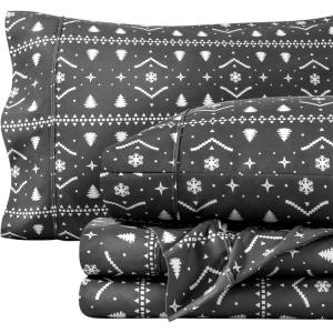 imageBare Home Twin XL Sheet Set  1800 UltraSoft Microfiber Twin Extra Long Sheets  Double Brushed  Deep Pockets  Easy Fit  Soft  3 Piece Set  Bed Sheets Twin XL Heathered Dark Blue34  Winter Alpine