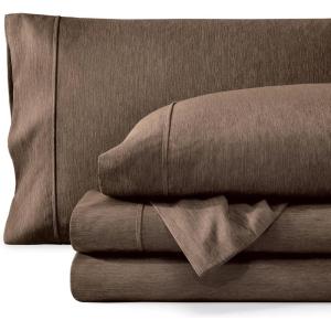 imageBare Home Twin XL Sheet Set  1800 UltraSoft Microfiber Twin Extra Long Sheets  Double Brushed  Deep Pockets  Easy Fit  Soft  3 Piece Set  Bed Sheets Twin XL Heathered Dark Blue05  Heathered Taupe