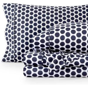 imageBare Home Twin XL Sheet Set  1800 UltraSoft Microfiber Twin Extra Long Sheets  Double Brushed  Deep Pockets  Easy Fit  Soft  3 Piece Set  Bed Sheets Twin XL Heathered Dark Blue30  Pennytile  WhiteMidnight