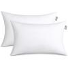 imageBare Home Bedding Throw Pillows Insert  17 x 17 Inches  Decorative Bed and Couch Pillow Pack of 2 WhiteWhite