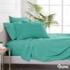 image:imageBare Home Bedding Bundle  6 Piece Microfiber Sheet Set with 4 Pillowcases King Turquoise