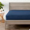 image:imageBare Home Microfiber Fitted Sheet with Pillowcase Set Bundle Twin XL Dark Blue