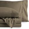 image:imageBare Home Queen Sheet Set  1800 UltraSoft Microfiber Bed Sheets  Comforter Set  All Season Taupe