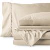 image:imageBare Home Bedding Bundle  6 Piece Microfiber Sheet Set with 4 Pillowcases Full XL Sand