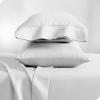image:imageBare Home Microfiber Fitted Sheet with Pillowcase Set Bundle Twin XL White