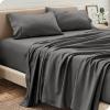 image:imageBare Home Sandwashed Duvet Set with Microfiber Sheet Set Bundle King Grey