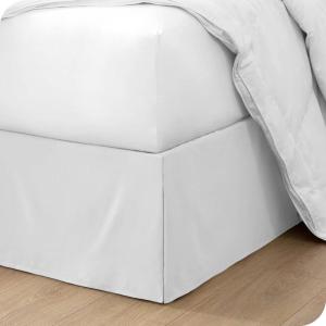 image:imageBare Home Sandwashed Sheet Set with Bed Skirt Bundle Queen White