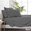 image:imageBare Home Bedding Bundle  4 Piece Microfiber Sheet Set with 2 Pillowcases Twin Grey