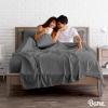 image:imageBare Home Bedding Bundle  4 Piece Microfiber Sheet Set with 2 Pillowcases Twin Grey