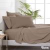 image:imageBare Home Bedding Bundle  4 Piece Microfiber Sheet Set with 2 Pillowcases Twin XL Taupe