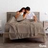 image:imageBare Home Bedding Bundle  4 Piece Microfiber Sheet Set with 2 Pillowcases Twin XL Taupe