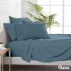 image:imageBare Home Bedding Bundle  6 Piece Microfiber Sheet Set with 4 Pillowcases Queen Coronet Blue