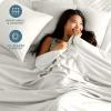 image:imageBare Home Hotel Luxury Split King Sheet Set Extra Soft  7 Piece Set  Deep Pockets  Easy Fit  Cooling amp Breathable  Wrinkle Fade Stain Resistant  Includes 4 Pillowcases Split King Cream