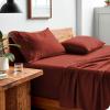 image:imageBare Home Sandwashed Sheet Set with Duvet Cover Set Bundle Queen Sandwashed Rosewood