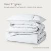 image:imageBare Home 100 Organic Cotton Full Duvet Cover Set  Crisp Percale Weave  Lightweight amp Breathable  Cooling Duvet Cover Set Full White01  White No Comforter
