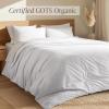 image:imageBare Home 100 Organic Cotton Full Duvet Cover Set  Crisp Percale Weave  Lightweight amp Breathable  Cooling Duvet Cover Set Full White01  White No Comforter