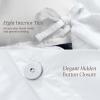 image:imageBare Home 100 Organic Cotton Full Duvet Cover Set  Crisp Percale Weave  Lightweight amp Breathable  Cooling Duvet Cover Set Full White01  White No Comforter