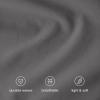 image:imageBare Home 100 Organic Cotton Full Duvet Cover Set  Crisp Percale Weave  Lightweight amp Breathable  Cooling Duvet Cover Set Full White02  Grey No Comforter