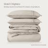 image:imageBare Home 100 Organic Cotton Full Duvet Cover Set  Crisp Percale Weave  Lightweight amp Breathable  Cooling Duvet Cover Set Full White04  French Beige No Comforter