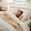 image:imageBare Home 100 Organic Cotton Full Duvet Cover Set  Crisp Percale Weave  Lightweight amp Breathable  Cooling Duvet Cover Set Full White04  French Beige No Comforter