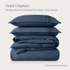 image:imageBare Home 100 Organic Cotton Full Duvet Cover Set  Crisp Percale Weave  Lightweight amp Breathable  Cooling Duvet Cover Set Full White06  Bering Sea No Comforter