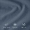 image:imageBare Home 100 Organic Cotton Full Duvet Cover Set  Crisp Percale Weave  Lightweight amp Breathable  Cooling Duvet Cover Set Full White06  Bering Sea No Comforter