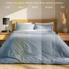 image:imageBare Home 100 Organic Cotton Full Duvet Cover Set  Crisp Percale Weave  Lightweight amp Breathable  Cooling Duvet Cover Set Full White07  Dusty Blue No Comforter
