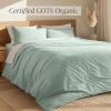 image:imageBare Home 100 Organic Cotton Full Duvet Cover Set  Crisp Percale Weave  Lightweight amp Breathable  Cooling Duvet Cover Set Full White09  Willow No Comforter