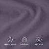 image:imageBare Home 100 Organic Cotton Full Duvet Cover Set  Crisp Percale Weave  Lightweight amp Breathable  Cooling Duvet Cover Set Full White10  Dusty Purple No Comforter