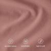 image:imageBare Home 100 Organic Cotton Full Duvet Cover Set  Crisp Percale Weave  Lightweight amp Breathable  Cooling Duvet Cover Set Full White11  Dusty Rose No Comforter