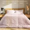 image:imageBare Home 100 Organic Cotton Full Duvet Cover Set  Crisp Percale Weave  Lightweight amp Breathable  Cooling Duvet Cover Set Full White12  Dusty Pink No Comforter