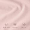 image:imageBare Home 100 Organic Cotton Full Duvet Cover Set  Crisp Percale Weave  Lightweight amp Breathable  Cooling Duvet Cover Set Full White12  Dusty Pink No Comforter