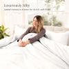 image:imageBare Home 100 Organic Cotton Sateen Duvet Cover Set  Full  400 Thread Count  Smooth Sateen Weave  Warm amp Luxurious  Duvet Cover Full Bering Sea01  White No Comforter