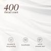 image:imageBare Home 100 Organic Cotton Sateen Duvet Cover Set  Full  400 Thread Count  Smooth Sateen Weave  Warm amp Luxurious  Duvet Cover Full Bering Sea01  White No Comforter