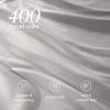 image:imageBare Home 100 Organic Cotton Sateen Duvet Cover Set  Full  400 Thread Count  Smooth Sateen Weave  Warm amp Luxurious  Duvet Cover Full Bering Sea02  Light Grey No Comforter