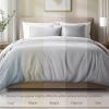 image:imageBare Home 100 Organic Cotton Sateen Duvet Cover Set  Full  400 Thread Count  Smooth Sateen Weave  Warm amp Luxurious  Duvet Cover Full Bering Sea02  Light Grey No Comforter