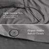 image:imageBare Home 100 Organic Cotton Sateen Duvet Cover Set  Full  400 Thread Count  Smooth Sateen Weave  Warm amp Luxurious  Duvet Cover Full Bering Sea03  Grey No Comforter