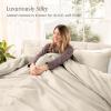 image:imageBare Home 100 Organic Cotton Sateen Duvet Cover Set  Full  400 Thread Count  Smooth Sateen Weave  Warm amp Luxurious  Duvet Cover Full Bering Sea04  French Beige No Comforter