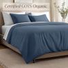 image:imageBare Home 100 Organic Cotton Sateen Duvet Cover Set  Full  400 Thread Count  Smooth Sateen Weave  Warm amp Luxurious  Duvet Cover Full Bering Sea05  Bering Sea No Comforter