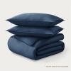image:imageBare Home 100 Organic Cotton Sateen Duvet Cover Set  Full  400 Thread Count  Smooth Sateen Weave  Warm amp Luxurious  Duvet Cover Full Bering Sea05  Bering Sea No Comforter